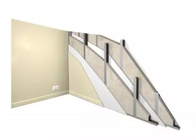 Isolamento in intercapedine in cartongesso - Nuova costruzione con alte prestazioni acustiche